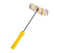 Milageto Rodillo de Pintura con Marco, Fácil de Pintar, Profesional, Práctico, para Tubos, para Espacios Reducidos, Tuberías de Agua Y Postes, 6 ruedas