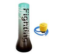 Milageto Saco de Boxeo Inflable para niños, de Boxeo de Juguete con Bomba de pie, de Ejercicio Estable, Saco de para Practicar, Azul, 1.2 M