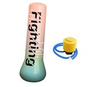 Milageto Saco de Boxeo Inflable para niños, de Boxeo de Juguete con Bomba de pie, de Ejercicio Estable, Saco de para Practicar, Rosa, 1.5 Millones