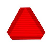 Milageto Señal de Movimiento de la señal de Advertencia de Advertencia Reemplazo del triángulo Alto Brillo Reflectante Alta Visibilidad para Tractor, Rojo