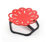 Milageto Silla Giratoria Sensorial Segura Silla Giratoria Infantil Estable Asiento Giratorio para Autistas, Metal Base - Red, Peacock Luminous Swivel Chair