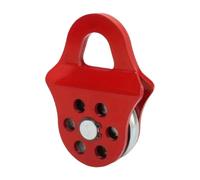 Milageto Snatch Block Winch Pulley Bloque de Tracción Pulido para Cable de Acero Estructura Fuerte Acero Adecuado para Marino Garaje Campo Hogar, Rojo