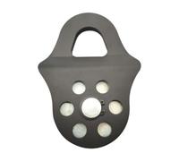 Milageto Snatch Block Winch Pulley Bloque de Tracción Pulido para Cable de Acero Estructura Fuerte Acero Adecuado para Marino Garaje Campo Hogar, Negro