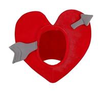 Milageto Sombrero con Forma de corazón, Accesorio para Disfraz, Divertido Accesorio fotográfico DIY, de corazón, Cubierta para Cabeza para Cosplay de