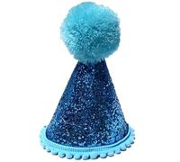 Milageto Sombrero de Cumpleaños para Mascotas Decoración con Banda Ajustable Reutilizable Material Poliéster Estilo Llamativo Adecuado para Perros Gatos, 6 Piezas