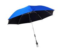 Milageto Sombrilla para cochecito de bebé, protección solar, ligera, toldo universal, sombrilla para cochecito de bebé, de bebé, bicicleta, Azul Profundo