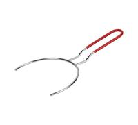 Milageto Soporte antiescaldaduras para platos y cuencos, pinza multiusos para cocinar, tenedor de acero inoxidable 201 para restaurante, L