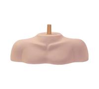 Milageto Soporte de cabeza de maniquí con soporte para hombros, exhibición profesional de cabeza de maniquí de cosmetología para estilismo, peluquería y, Varilla Ranurada