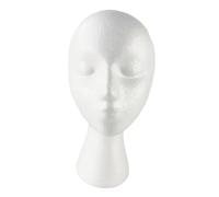 Milageto Soporte de cabeza de maniquí, modelo de gafas, sombrero de exhibición, cabeza de maniquí estable, peluca para estilizar gafas de sol, sombreros de, a