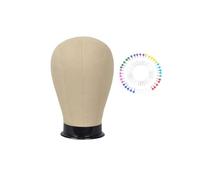 Milageto Soporte de exhibición de gorras y pelucas Soporte de exhibición de cabeza de maniquí Estante de almacenamiento de gorras de peinado Modelo de, Cabeza de 55 Cm