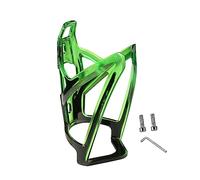 Milageto Soporte para Botella de Bicicleta Portabidón Sostenedor de Agua Brida con Tornillos Montaje Fácil Material PC Adecuado para Ciclismo Excursiones, Verde