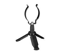 Milageto Soporte para caña de Pescar en Hielo, trípode Estable, portátil, de Metal, para Hombres, Ligero, para entusiastas de Pesca, Negro