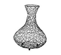 Milageto Soporte para Corcho, Accesorio para casa, contenedor de Metal Negro de Gran Capacidad, Adorno Decorativo, tapón de Vino, Caja de Almacenamiento