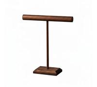 Milageto Soporte para Joyas Expositor Organizador Porta Pulseras con Diseño de Barra Horizontal en Madera y Base Estable Adecuado para Vitrinas de Tienda, color to 4, M