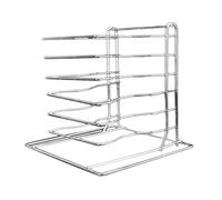 Milageto Soporte para Pizza, estante de refrigeración multiusos, estante para asar que ahorra espacio, soporte de almacenamiento de cocina para fiesta, 6 capas