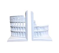 Milageto Sujetalibros decorativos, organizador compacto y moderno de resina para revistas, dormitorio, escritorio, cafetería, papelería.