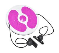 Milageto Tabla de Ejercicios de torsión para Cintura, máquina portátil, Ligera y Antideslizante, Dispositivo de Entrenamiento Abdominal, torbellino de Fitness, Rosa Y Rojo