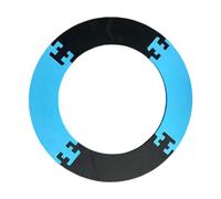 Milageto Tablero Redondo Envolvente para Dardos, Accesorio Redondo de EVA, portátil, Profesional, Protector de Pared para Tablero Redondo, reemplazo para, Azul Y Negro