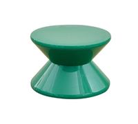 Milageto Taburete de sofá, mesita de Noche pequeña con Forma de Reloj de Arena, Mesa Auxiliar Multiusos, Estable, Moderna, para decoración de Apartamentos y, Verde, 2 Niveles