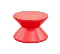 Milageto Taburete de sofá, mesita de Noche pequeña con Forma de Reloj de Arena, Mesa Auxiliar Multiusos, Estable, Moderna, para decoración de Apartamentos y, Rojo, 2 Niveles