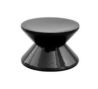 Milageto Taburete de sofá, mesita de Noche pequeña con Forma de Reloj de Arena, Mesa Auxiliar Multiusos, Estable, Moderna, para decoración de Apartamentos y, Negro, 2 Niveles