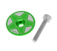 Milageto Tapa para Bicicleta Cubierta para Dirección Accesorio para Manillar Diseño Elegante y Práctico Adecuada para Bicicletas de Carretera y, Estrella Verde