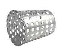 Milageto Tapón de Drenaje con Diseño de Rejilla, Tapa de Drenaje, Cubierta de Acero Inoxidable Resistente, Malla Filtrante para Hojas, Resistente a La Corrosió, 50 tubos
