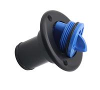 Milageto Tapón de Relleno Redondo para Entrada de Agua para Barcos Nylon Fácil Instalación Incluye Cadena de Adecuado para Y C, Negro