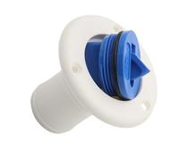 Milageto Tapón de Relleno Redondo para Entrada de Agua para Barcos Nylon Fácil Instalación Incluye Cadena de Adecuado para Y C, Blanco