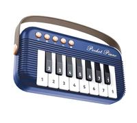 Milageto Teclado de piano interactivo divertido para niños de 4 a 6 años, Azul