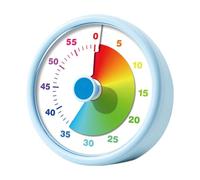 Milageto Temporizador visual de 60 minutos, recordatorio de tareas, reloj despertador silencioso de cuenta regresiva para hacer ejercicio, cocina, niños, Azul