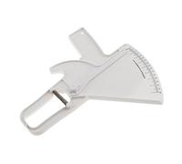 Milageto Tester Caliper para Medición Precisa de Pliegues Cutáneos Analizador Corporal Cinta Métrica Gráfico de Medición Corporal Hecho de Plástico Ade, Blanco