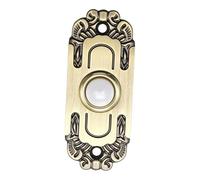 Milageto Timbre de puerta iluminado, fácil instalación, con cable de metal, pulsador para abrir puertas de hotel.