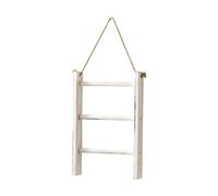 Milageto Toalleros de Madera, Escalera para Toallas, Escalera para, Soporte para té, estantes pequeños de Madera rústicos para baño de Hotel, casa de, Blanco