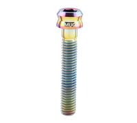 Milageto Tornillo para Bicicleta de Titanio para Tapa de Potencia Repuesto Robusto Y Portátil Fijación Segura M6 en El Manillar Apto para Ciclistas Reparación, Colorido M6x35mm