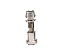 Milageto Tornillo para Manillar Bicicleta Juego de Tuerca de Vástago Aleación de Titanio M5x16 Tornillo de Repuesto con Arandela Accesorio Compatible con Bicic, Plata