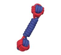 Milageto Toy de Perros Toy Ball Knot Rope Juguete para Perros Pitte de Peso Ligero Juguete de masticación, Juguete para Perros para Suministros para Mascotas, 24cmx6cm Rojo Azul