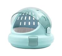 Milageto Transportín de Viaje para Mascotas, Jaula para Cachorros con asa, Jaula para Mascotas, transportador para Perros pequeños, transportador rígido para, Verde
