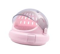 Milageto Transportín de Viaje para Mascotas, Jaula para Cachorros con asa, Jaula para Mascotas, transportador para Perros pequeños, transportador rígido para, Rosa