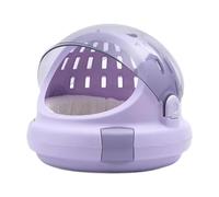 Milageto Transportín de Viaje para Mascotas, Jaula para Cachorros con asa, Jaula para Mascotas, transportador para Perros pequeños, transportador rígido para, PÚRPURA