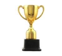 Milageto Trofeo de Premio Copa Trofeo Deporte Metal Pulido Resistente y Llamativo Adecuado para Ceremonias de Premiación Fiestas Actividades, 19CM