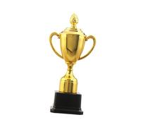 Milageto Trofeo de Premio Copa Trofeo Deporte Metal Pulido Resistente y Llamativo Adecuado para Ceremonias de Premiación Fiestas Actividades, 23CM