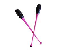 Milageto Varillas conectables para Gimnasia rítmica, Accesorios de Baile, de Entrenamiento de Gimnasia fácil de controlar, 45,5 cm para competición, Rosa