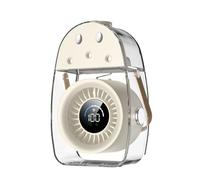 Milageto Ventilador de Escritorio Ventilador Humidificador Nebulizador con Doble Efecto de Aire y Niebla Pantalla de Ajustes y Asa de Transporte, Array, Color to 1, 3600 MAh