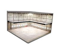 Milageto Vitrina de exhibición de Modelos de Autos fundidos a presión 1/64, Caja de Almacenamiento para dioramas, Soporte de exhibición a Prueba de Polvo,