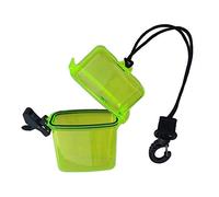 Milageto Waterproof Container + Lanyard For Scuba Diving Snorkeling Kayaking, Amarillo Transparente