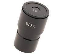Milageto WF5X Ocular de Microscopio Lente de Ocular 5X Ocular Gran Ocular Acromático Ocular para Microscopio Biológico con Montura 30 Mm de Metal