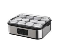 Milageto Yogurtera eléctrica compacta Griega casera, Herramientas para Hacer Yogur casero, con 12 frascos de Vidrio, máquina automática para Fiestas