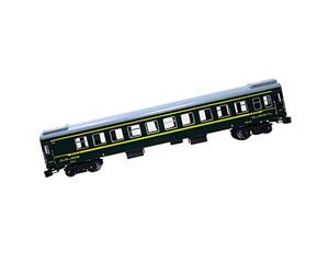 Milageto YZ25G Pasajeros Escala HO Modelo Tren Vagón Plástico Detallado Réplica Retro Compatible con Vía 2.2 Cm Adecuado para Coleccionistas Decoración del, Verde