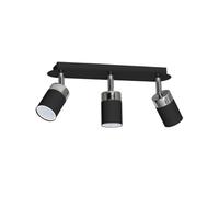 Milagro Joker MLP912 - Lámpara de techo (3 bombillas de 8 W, GU10, IP20), color negro
